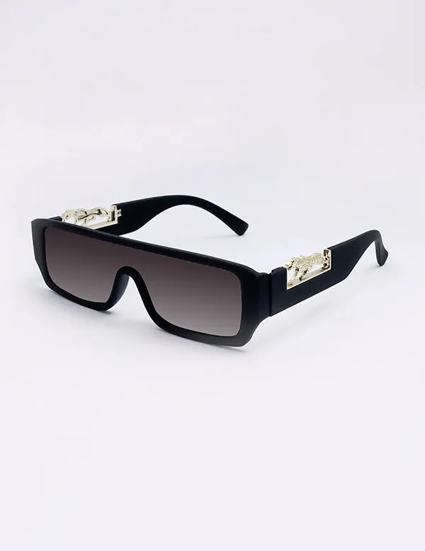 009-Cartier Jaguar Trendy Sunglasses - Black