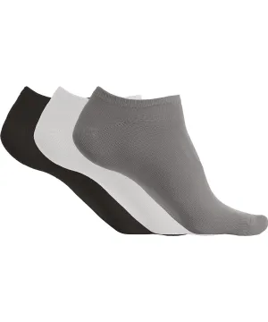 033PA Microfibre sneaker socks (3 pairs per pack)