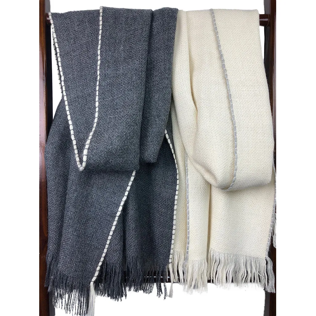 Andes Snow Baby Alpaca Scarf by SLATE   SALT