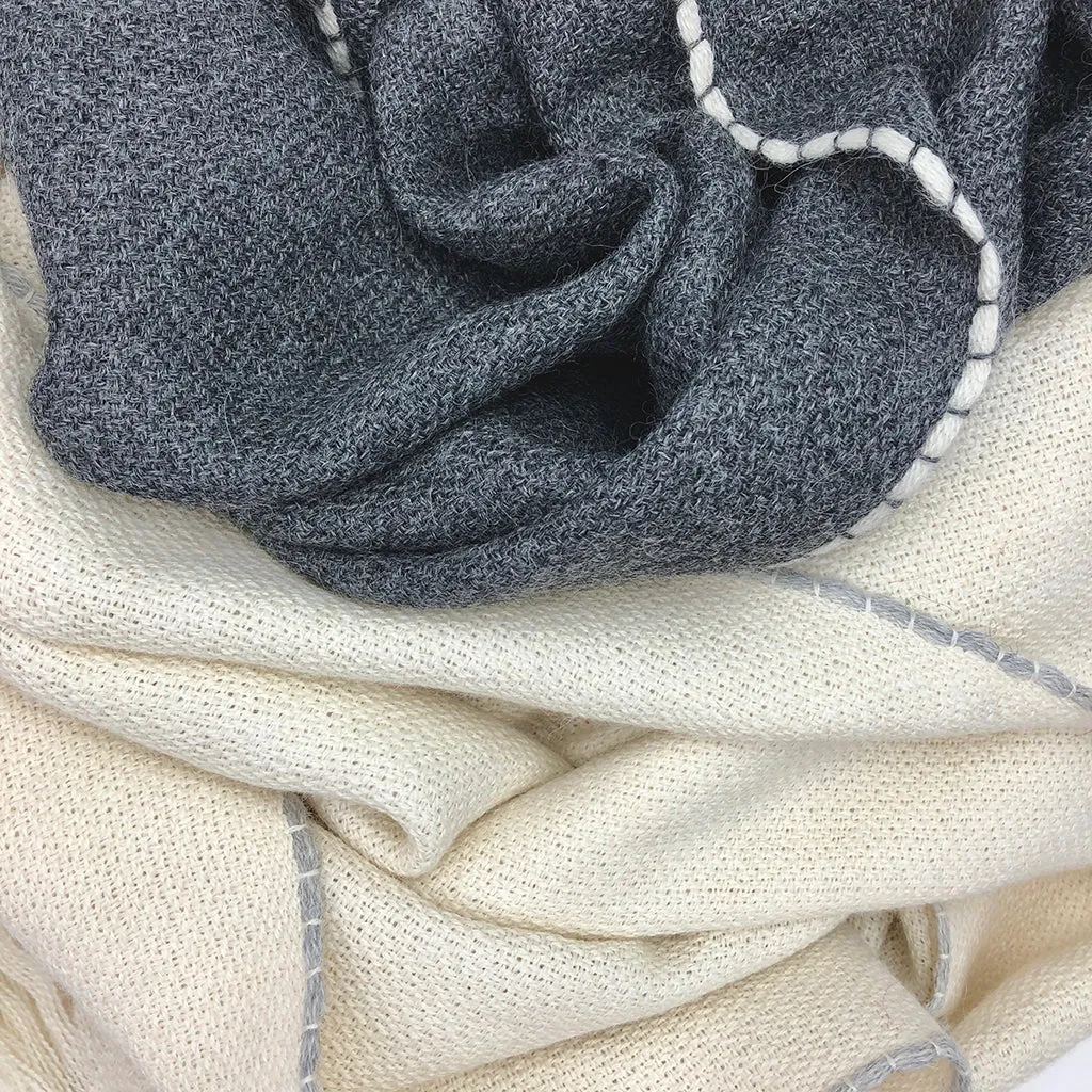 Andes Snow Baby Alpaca Scarf by SLATE   SALT