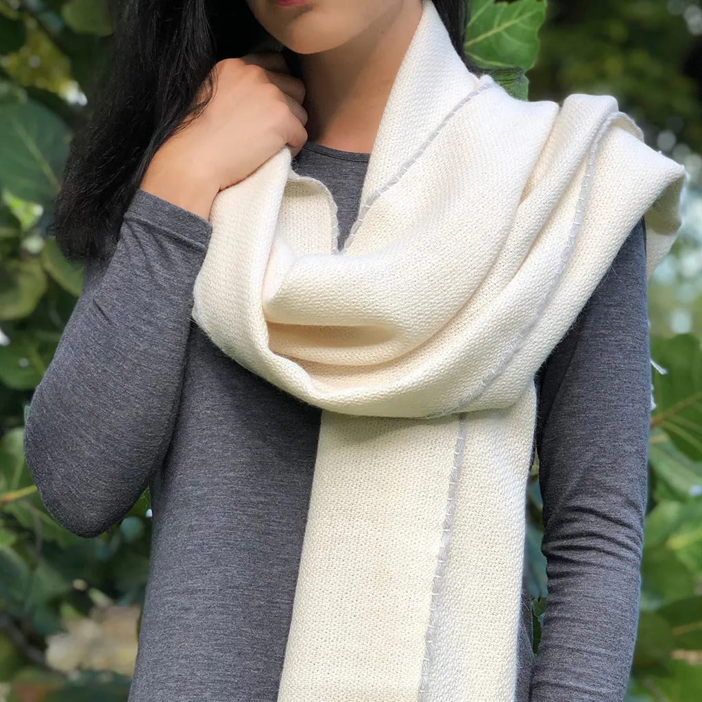 Andes Snow Baby Alpaca Scarf by SLATE   SALT