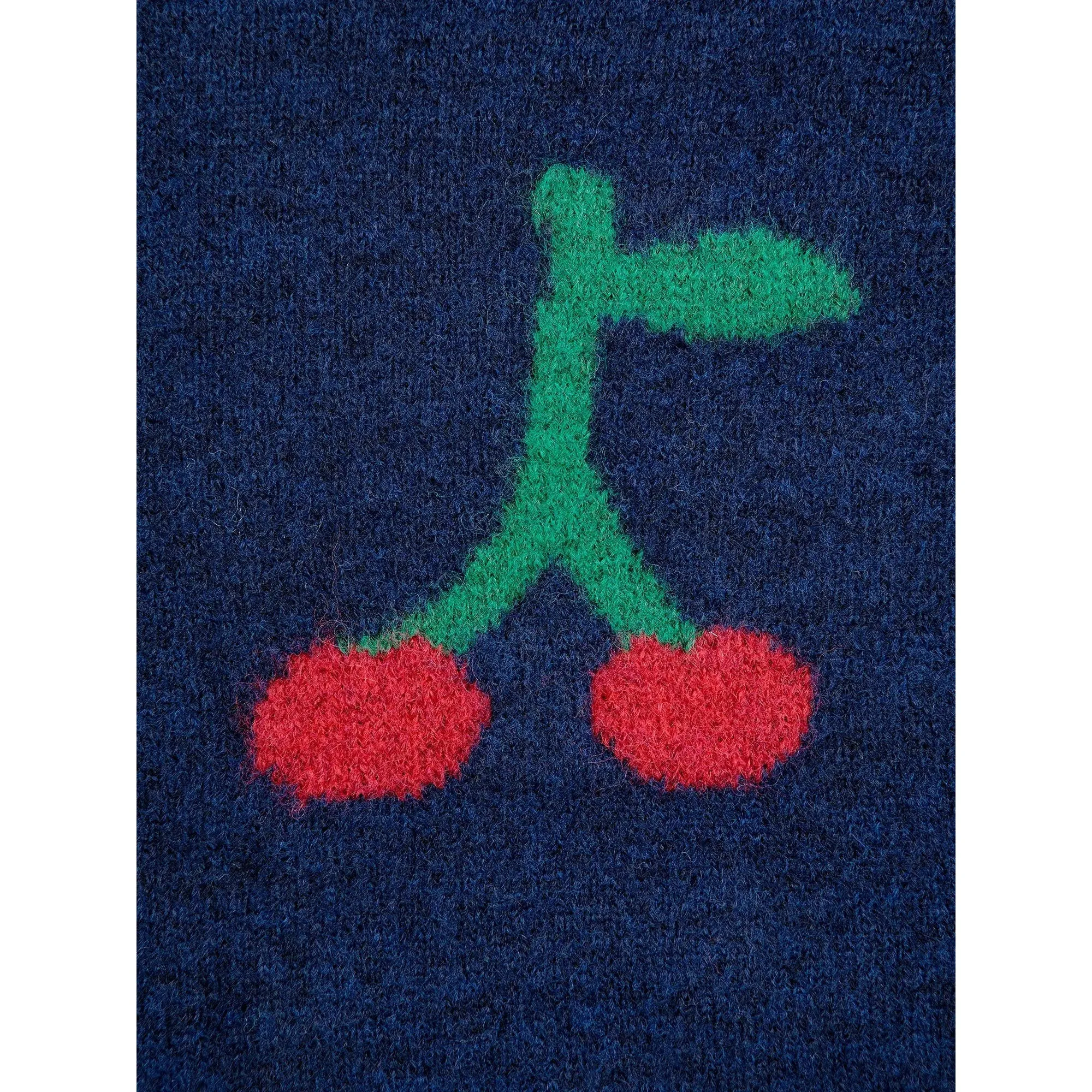 Bobo Choses Bobo Cherry All Over Turtle Neck Jumper - Navy Blue