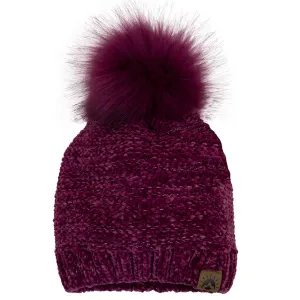 Calikids Chenille Knit Hat - Magenta