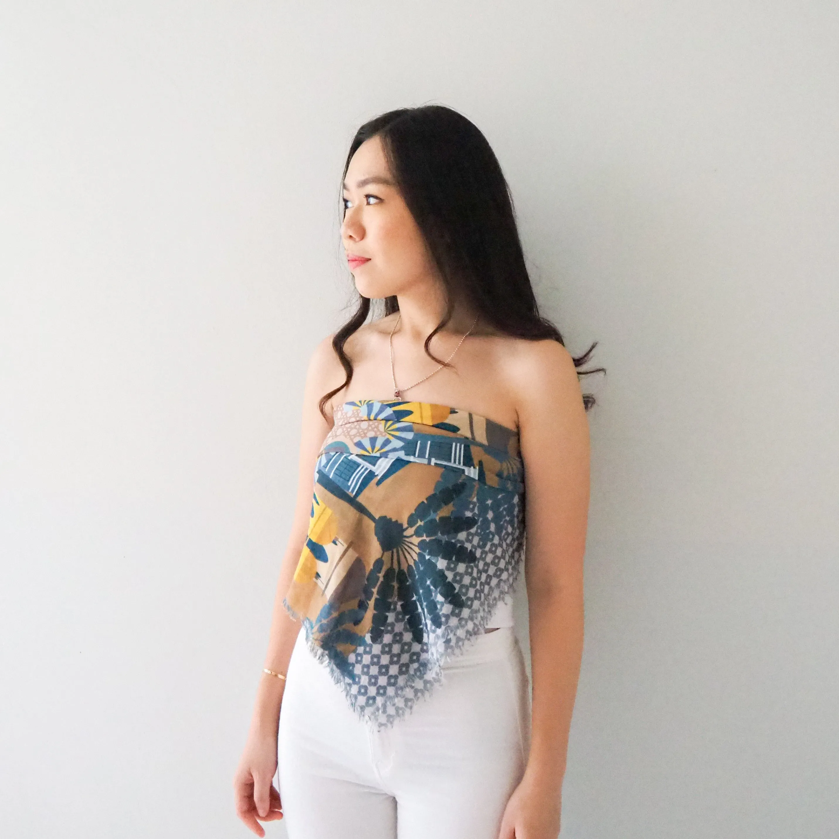 Enchanted Kampong Glam Cotton Scarf