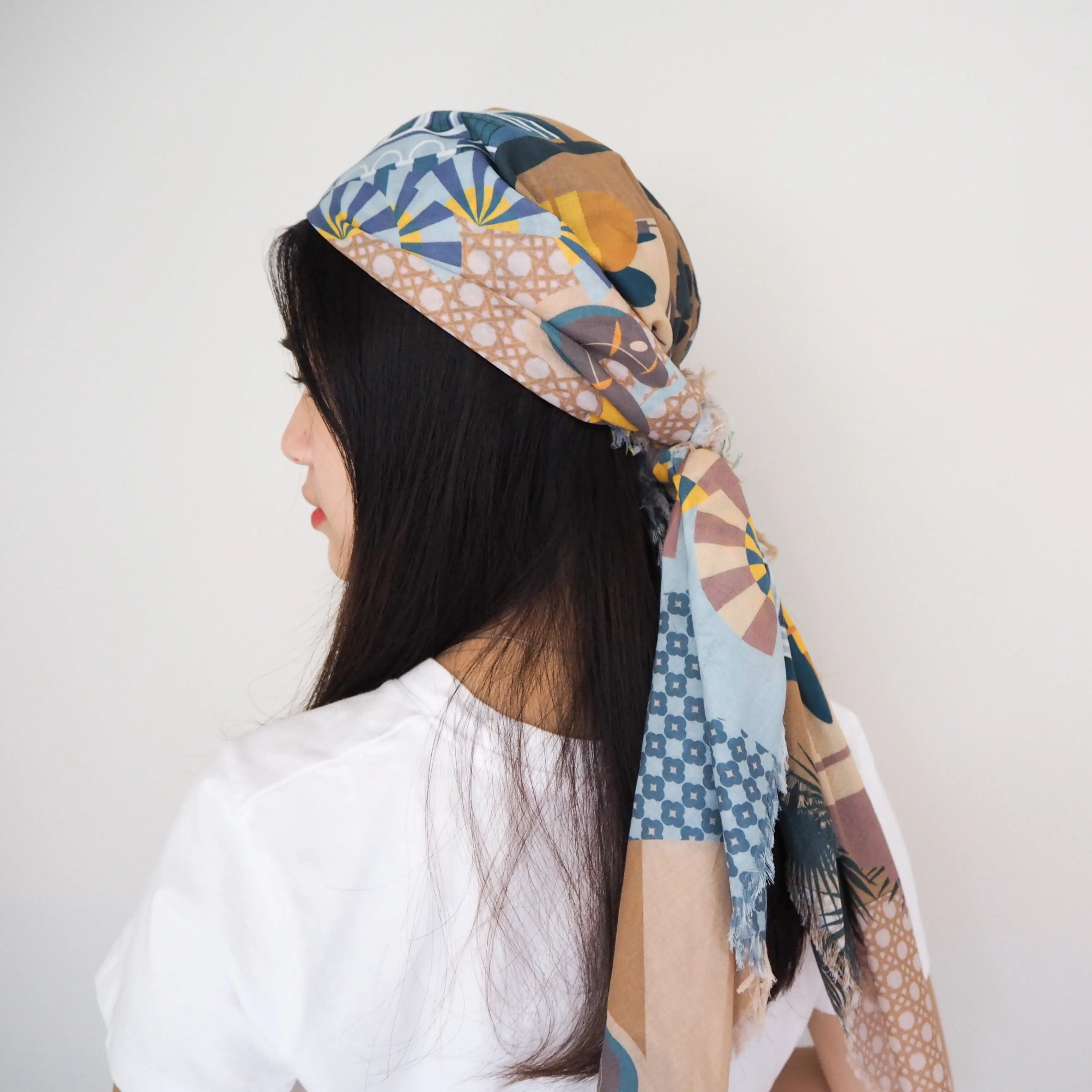 Enchanted Kampong Glam Cotton Scarf