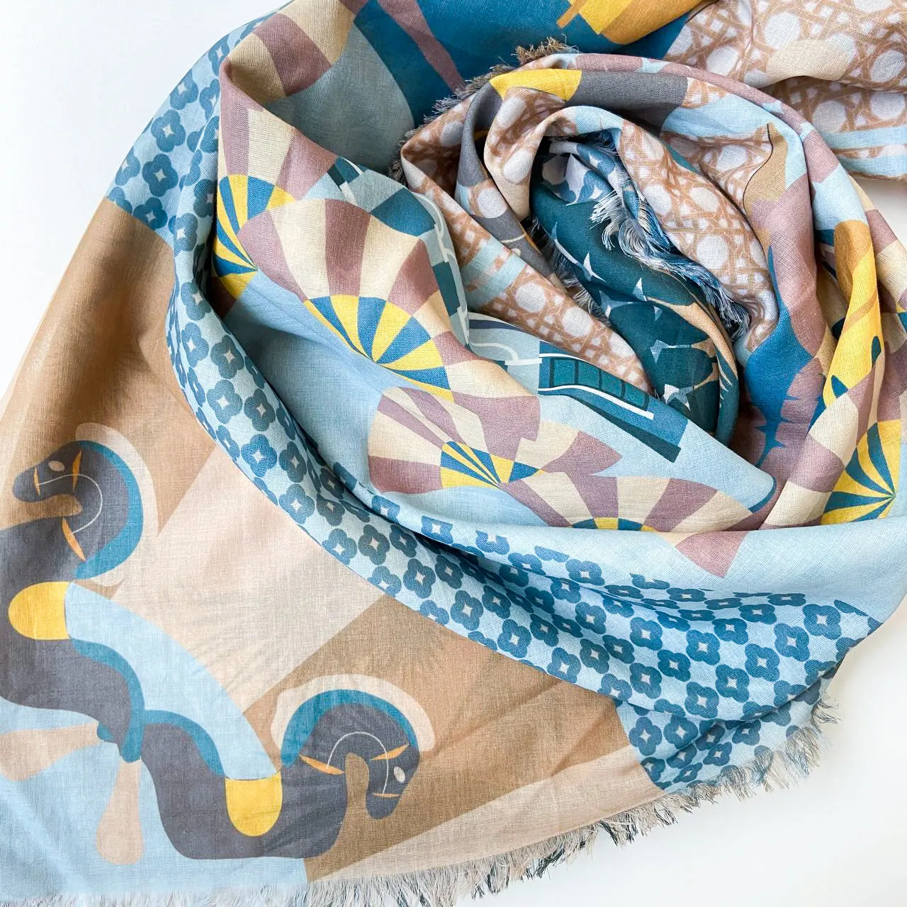 Enchanted Kampong Glam Cotton Scarf
