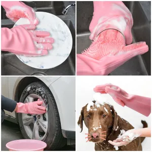 Magic Silicone Dish Washing Gloves - ScrubShield