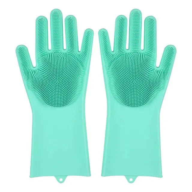 Magic Silicone Dish Washing Gloves - ScrubShield