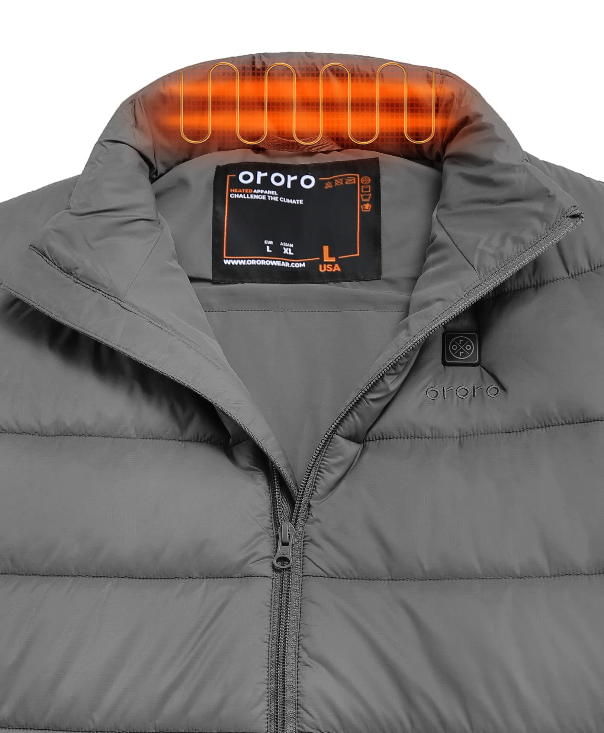 Men's Classic Heated Vest - Earth Gray