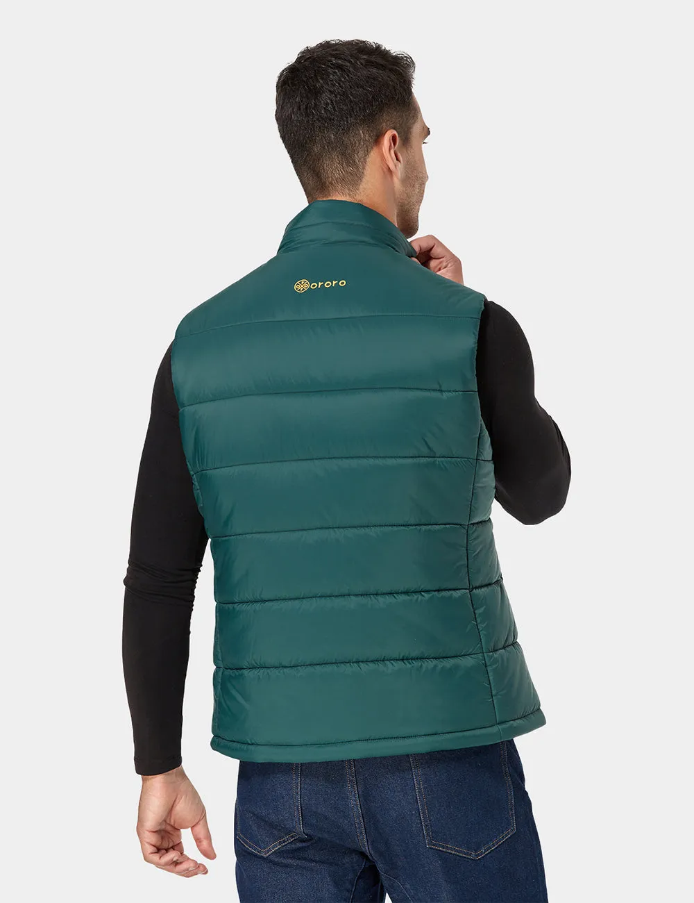 Men's Classic Heated Vest - Green & Gold