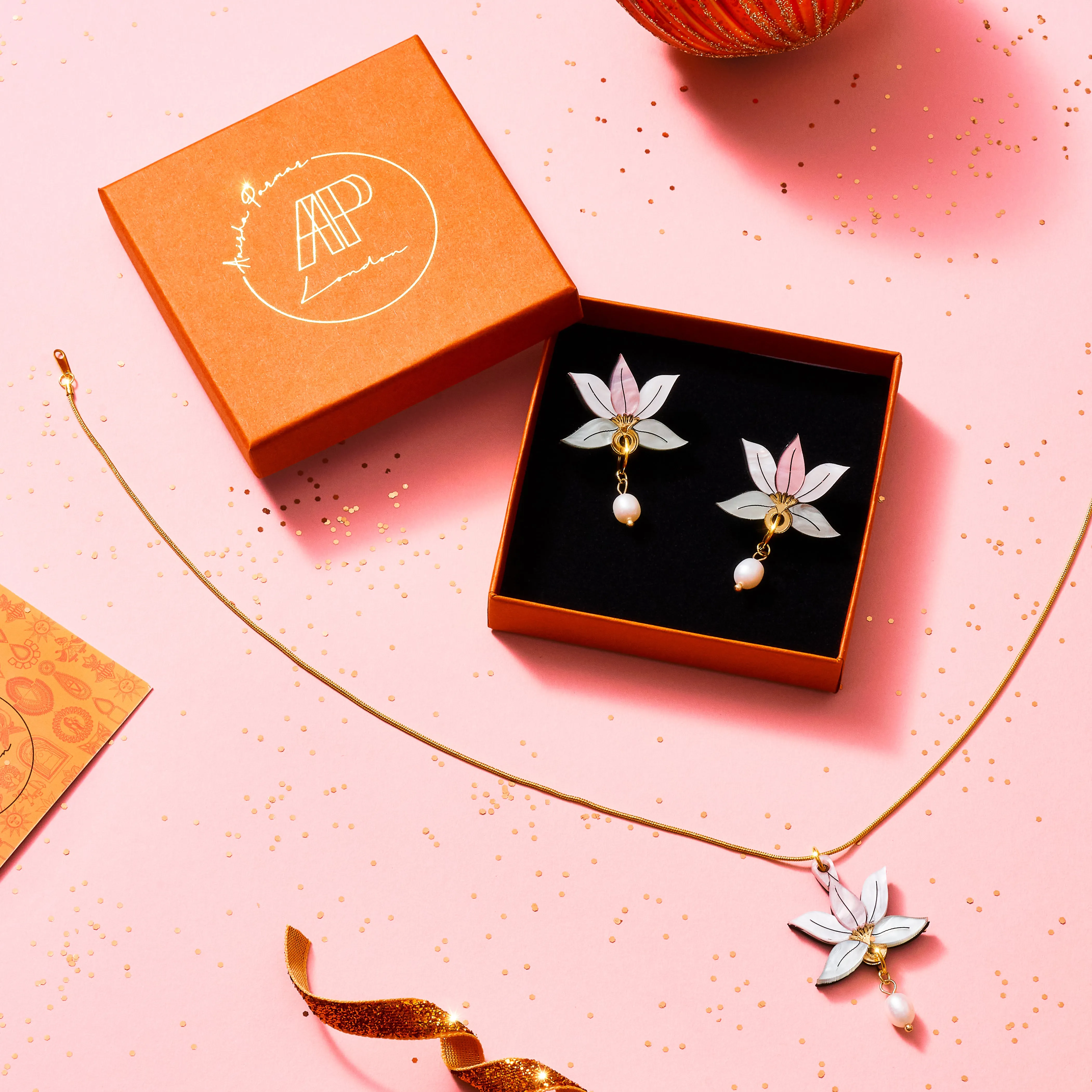Mogra Necklace and Studs Set