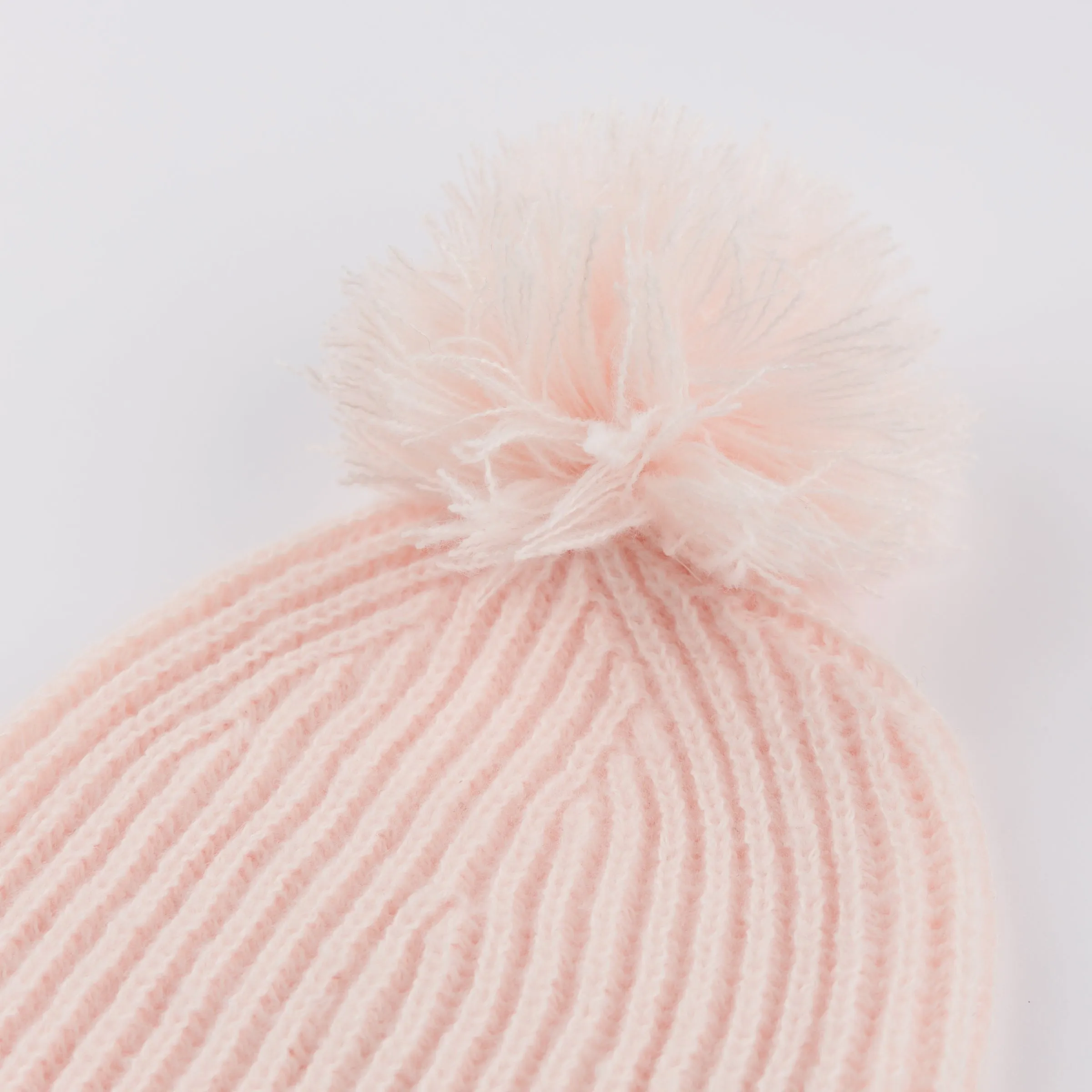 oh baby! Scandi Knit Pom Hat - Baby Pink