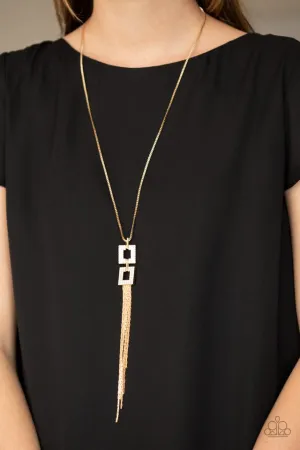 Paparazzi Necklace ~ Times Square Stunner - Gold