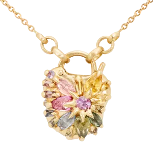 Pastel Rainbow Fantaisie Padlock Necklace - Made to Order