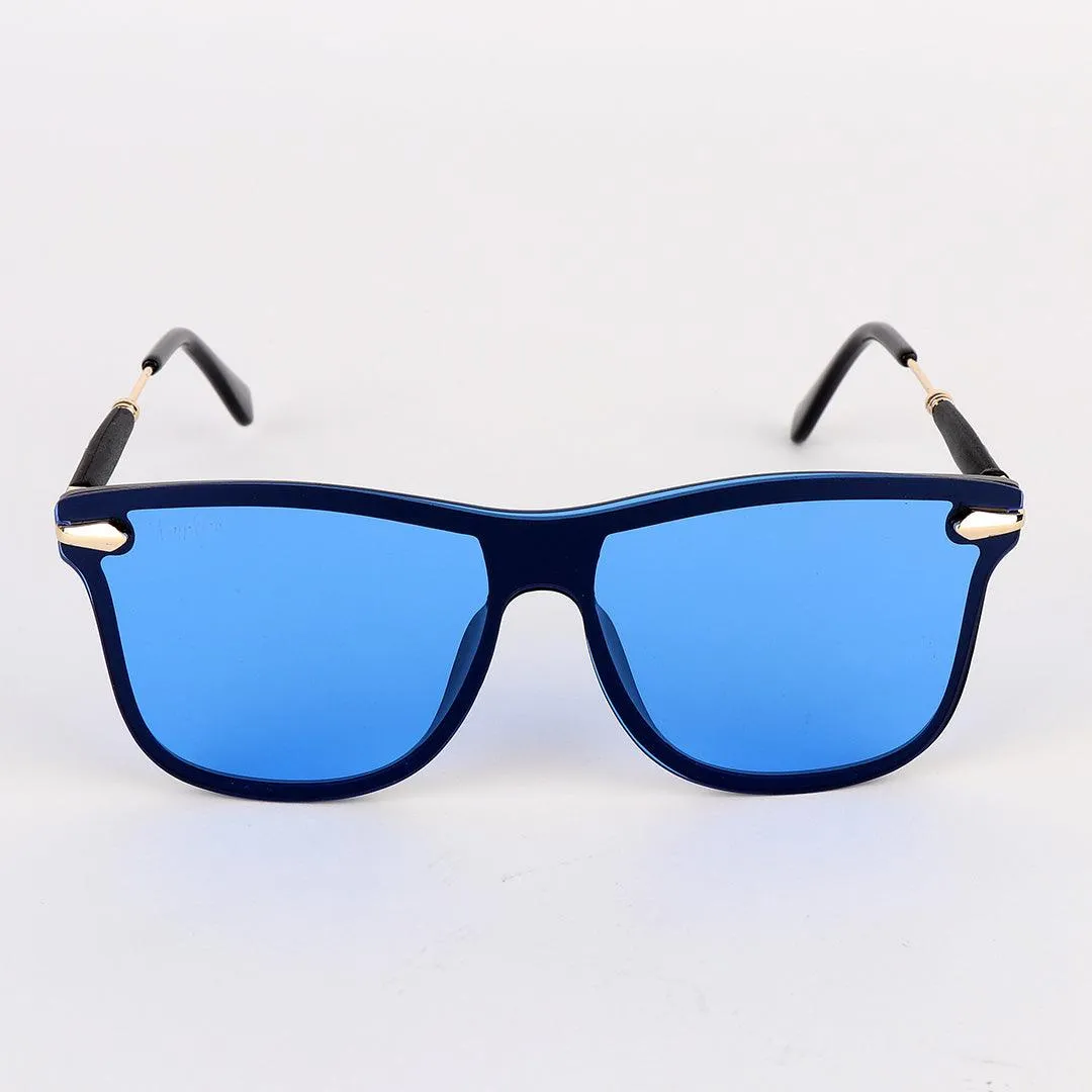 Ray-Ban Luxury Metal Hand Blue Lens Sunglasses