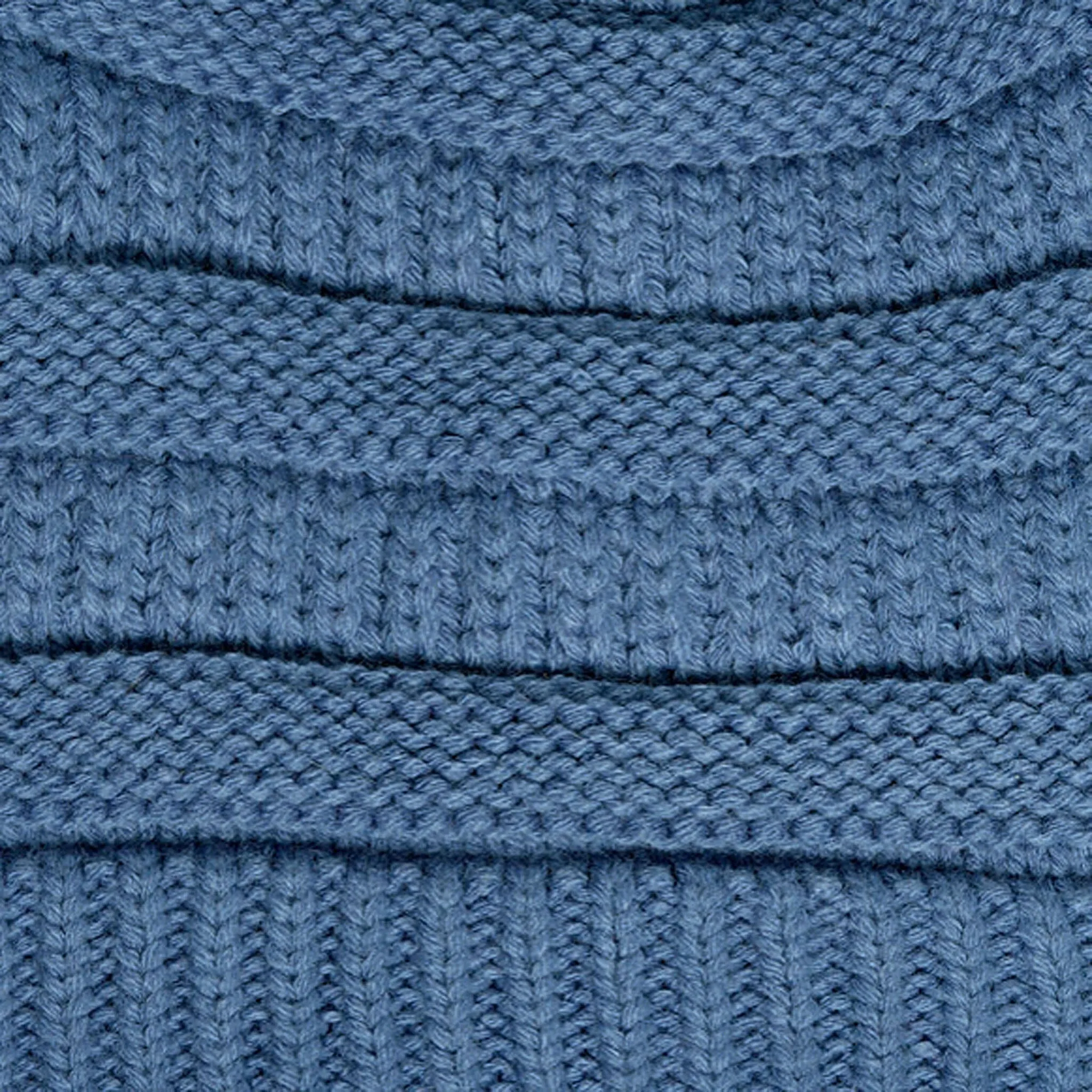 Ribbed Beanie with Pom-Pom