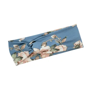 Slate Blue Floral Headband