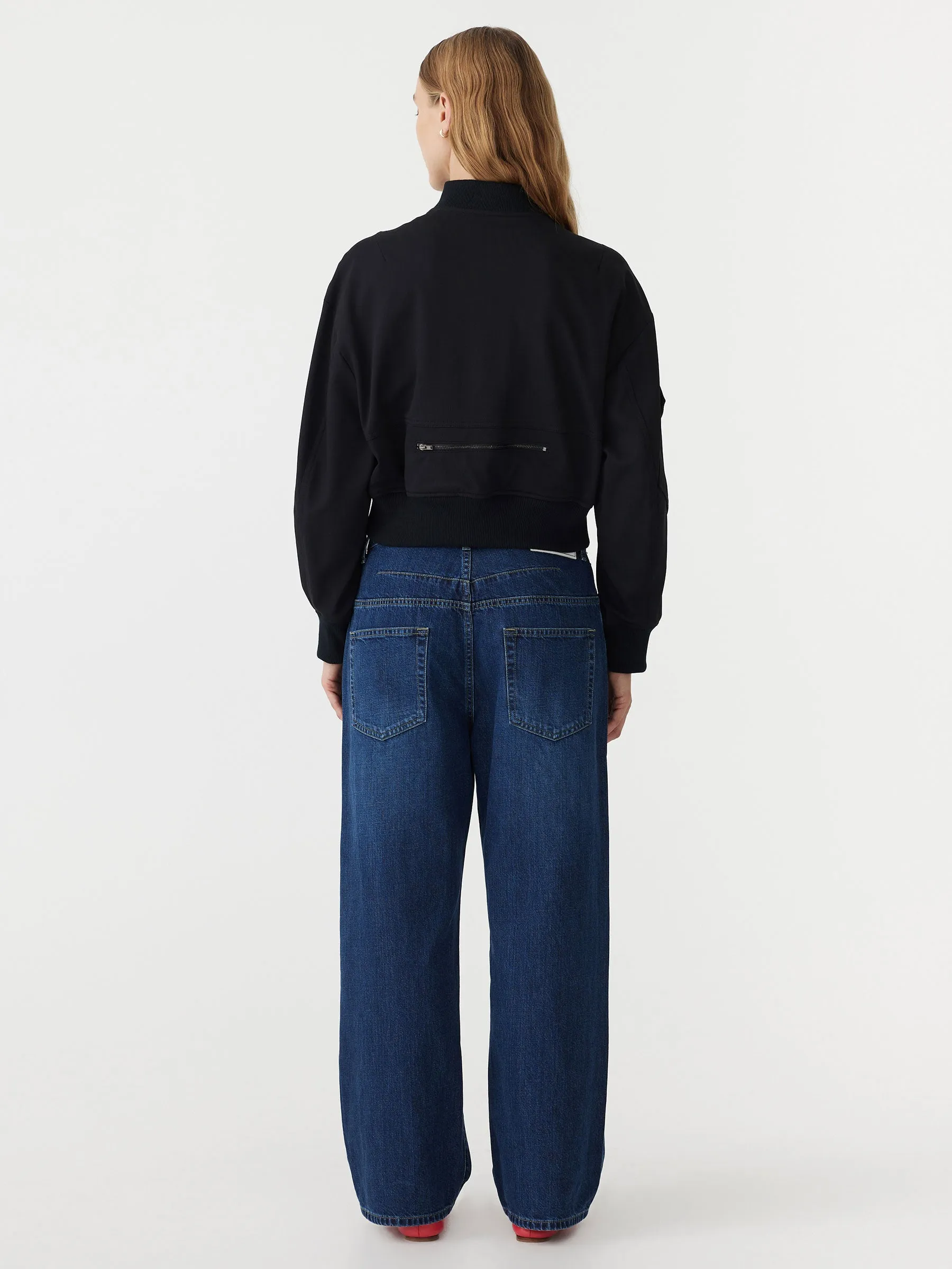 stretch twill bomber