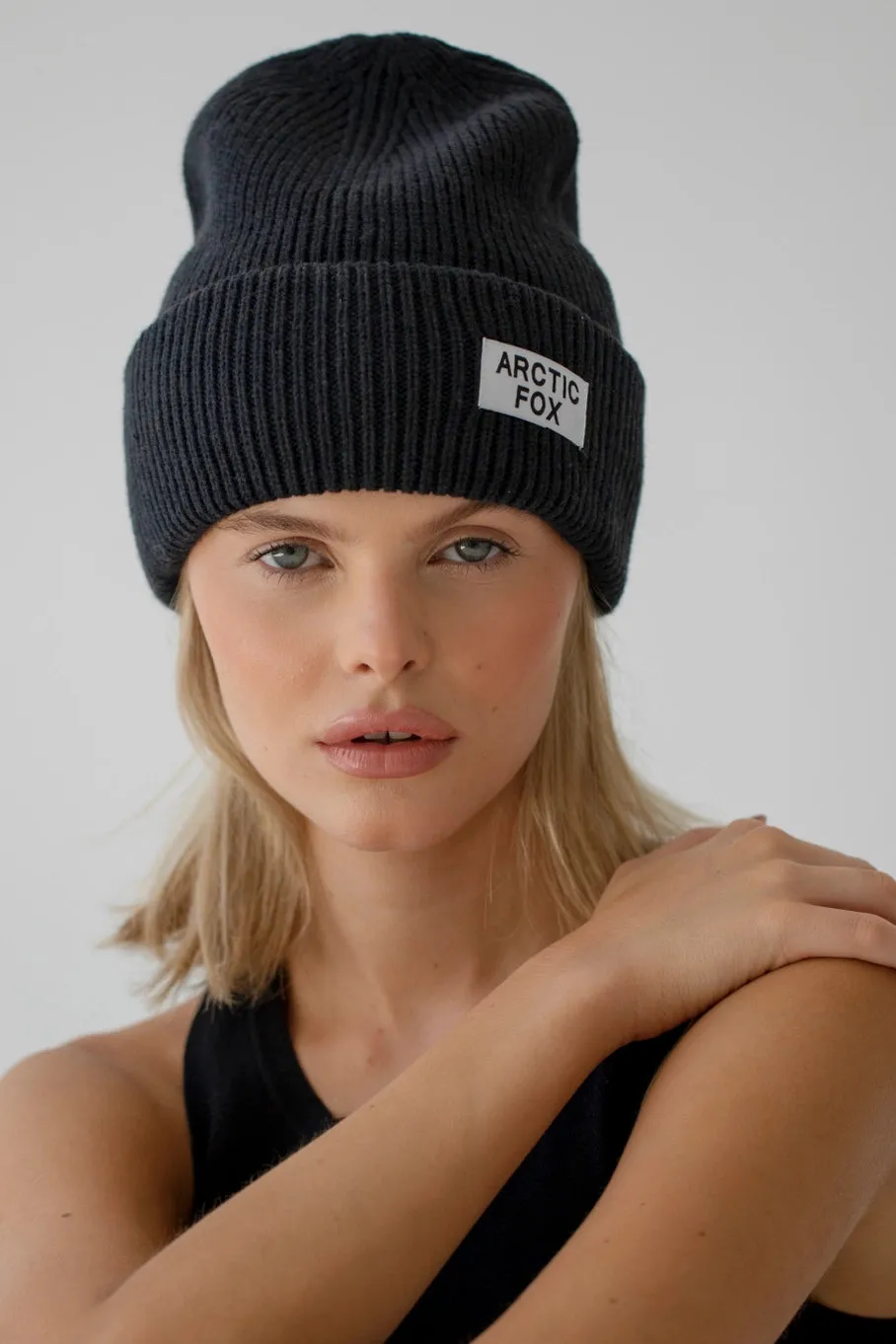 The Recycled Bottle Beanie Moonless Black by Arctic Fox