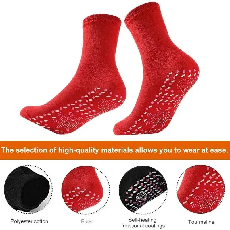 Tourmaline Slimming Health Socks  Self-Heating & Magnetic Foot Massage