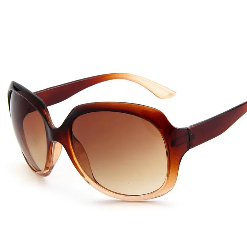 Trendy Classic Oval Shape Plastic Frame Sunglasses For Women