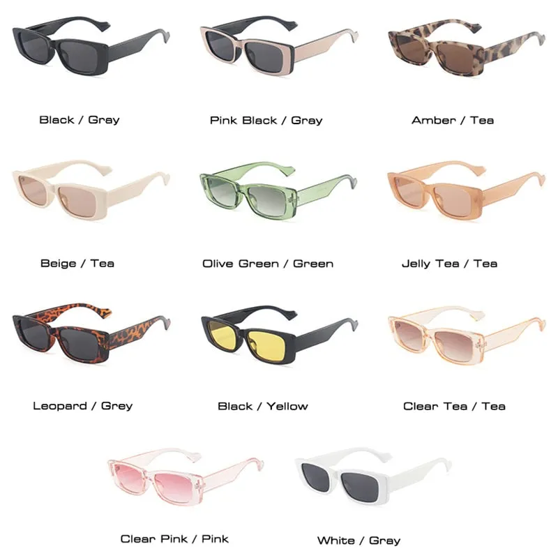 Trendy Square Retro Sunglasses