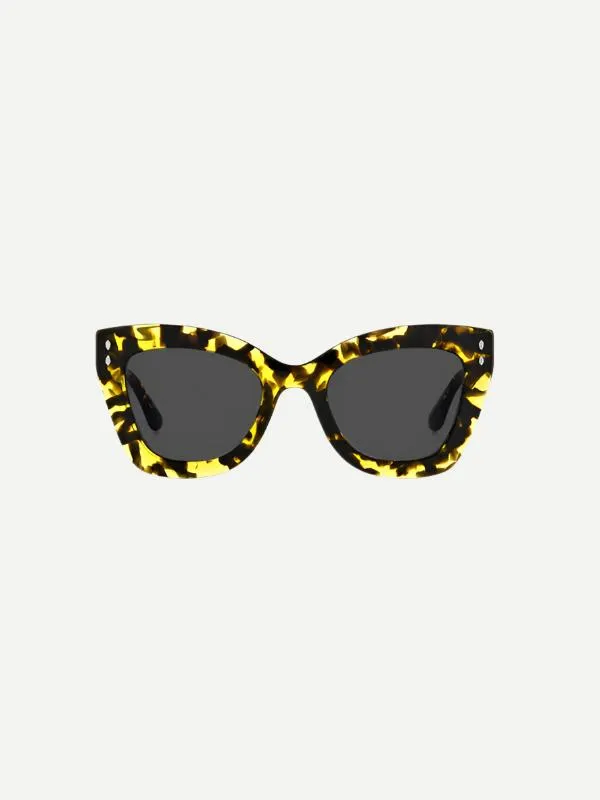 Trendy Sunglasses in Yellow Havana