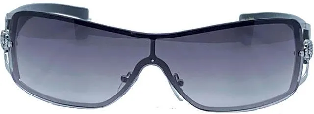 Women's Oversized Wrap around Semi-Rimless Retro Kleo Sunglasses