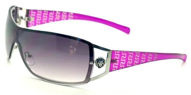 Women's Oversized Wrap around Semi-Rimless Retro Kleo Sunglasses